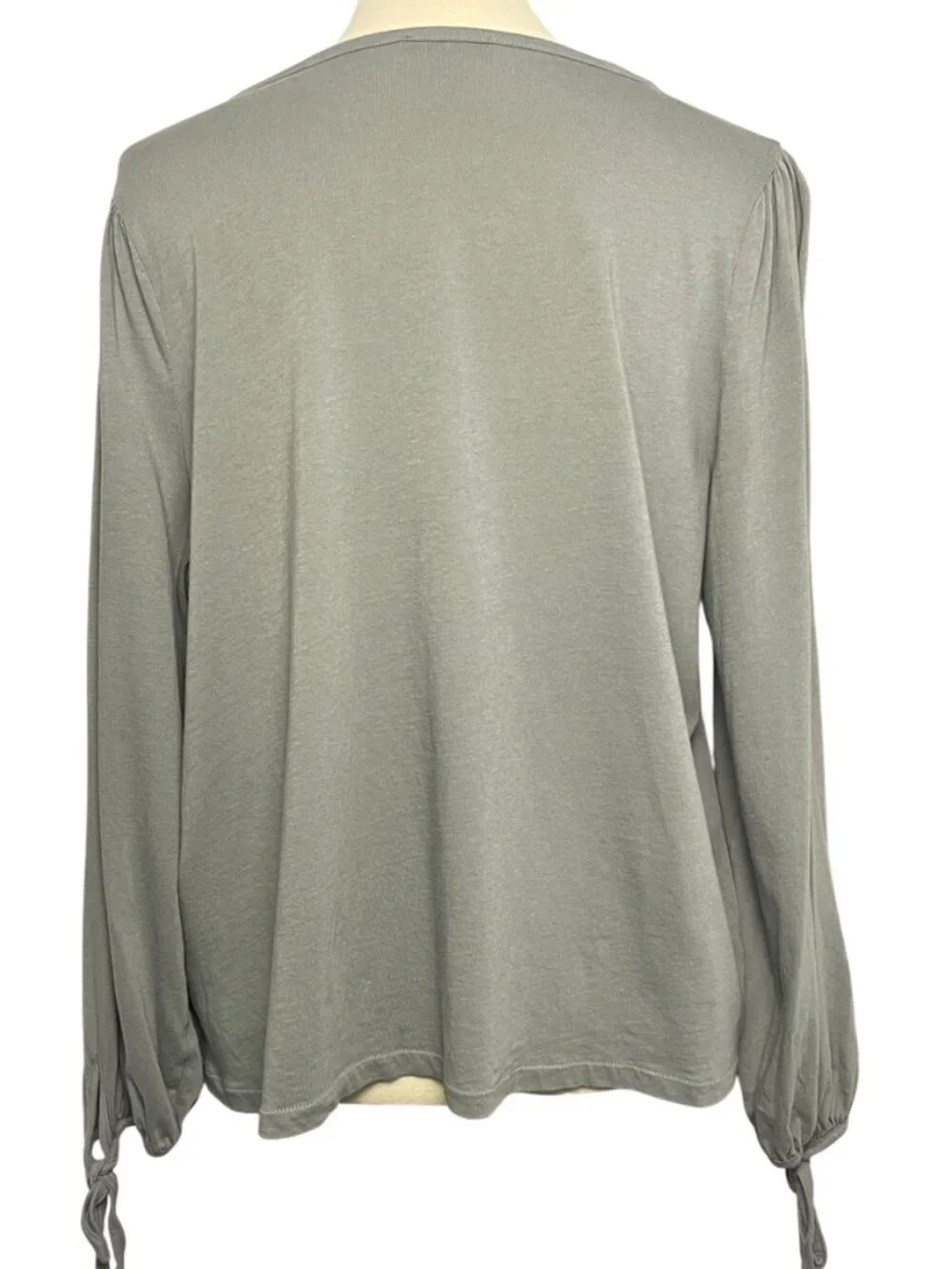 J.Crew Broken-In Jersey Button-Front Top - Size L (Style BK310) 100% Cotton